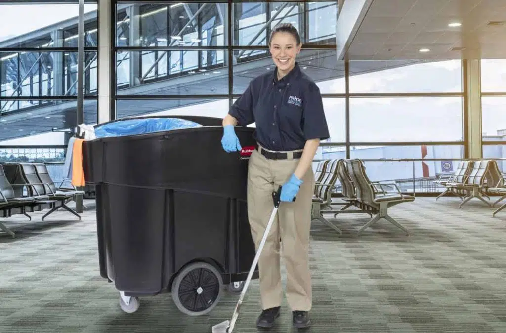 Cleaning professional airport