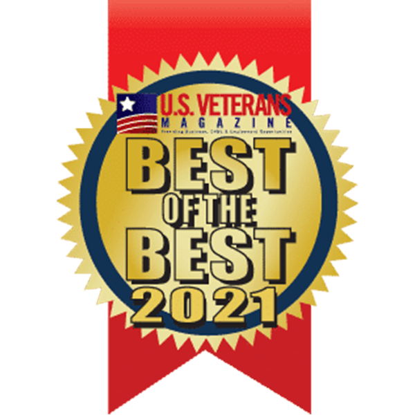 US Veterans Magazine Best of the Best 2021 badge