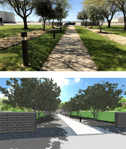 before and after landscapint