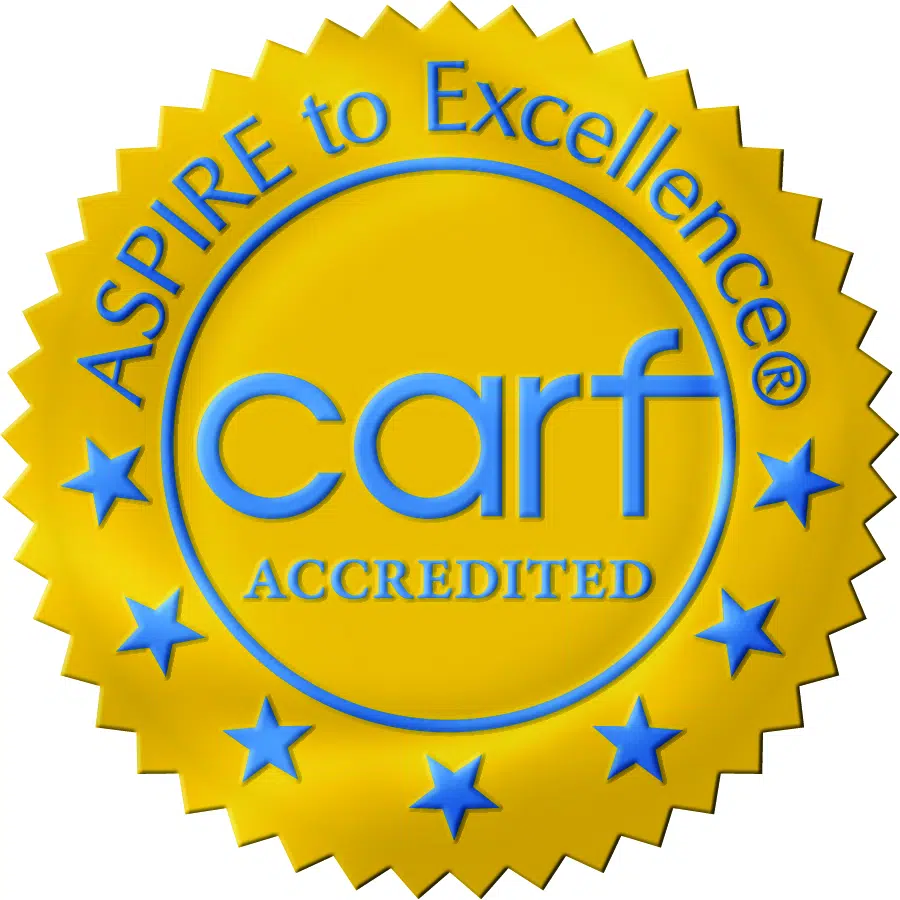 CARF Accredited Seal for PRIDE Industries
