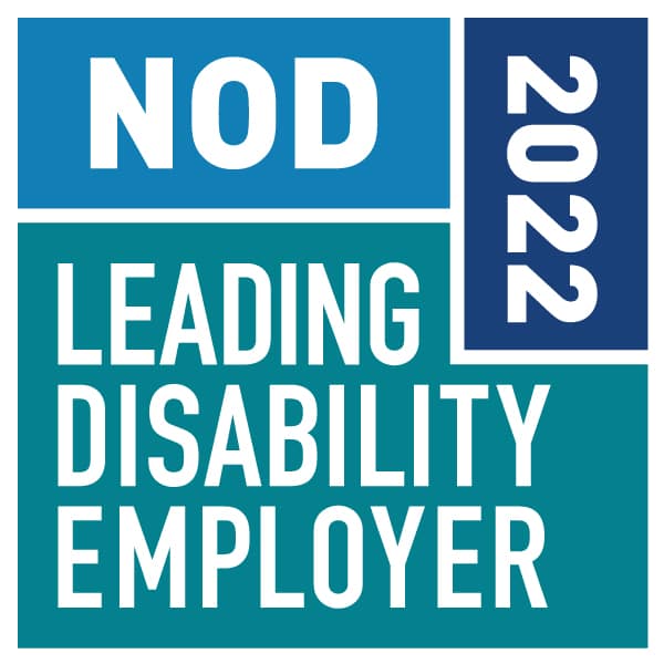 Image of NOD 2022 Leading Disability Employer Seal