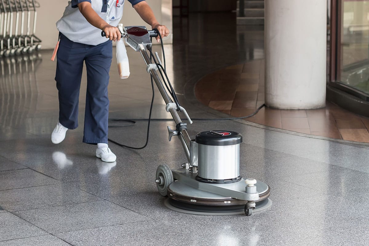 commercial floor cleaning