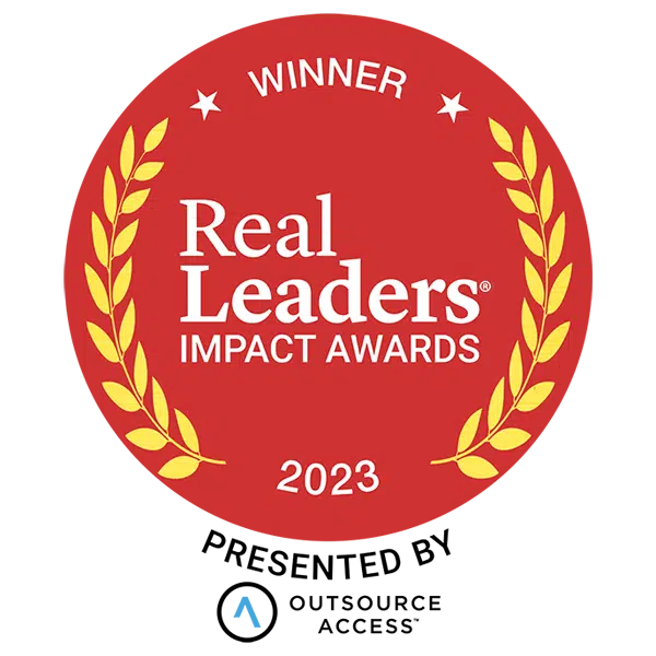 Real Leaders Impact Awards 2023 seal
