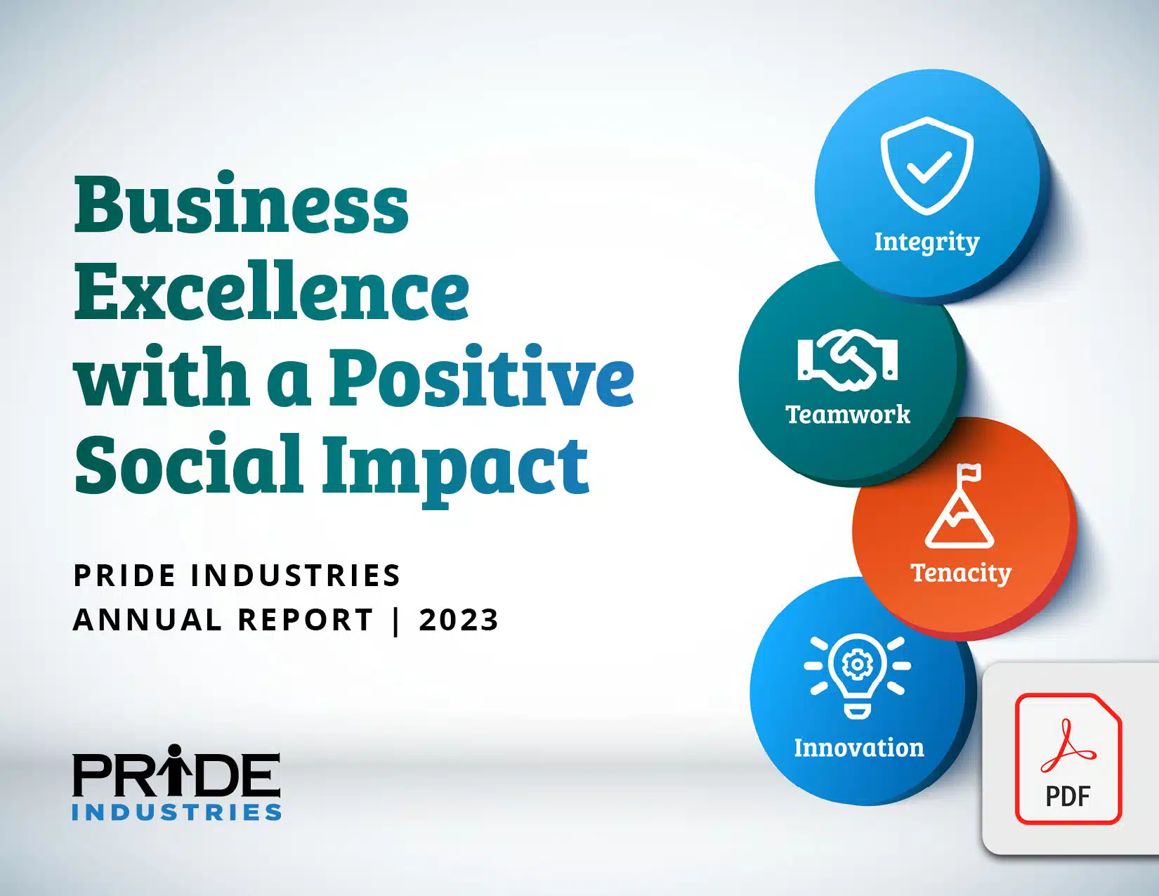 PRIDE Industries 2023 Annual Report Cover