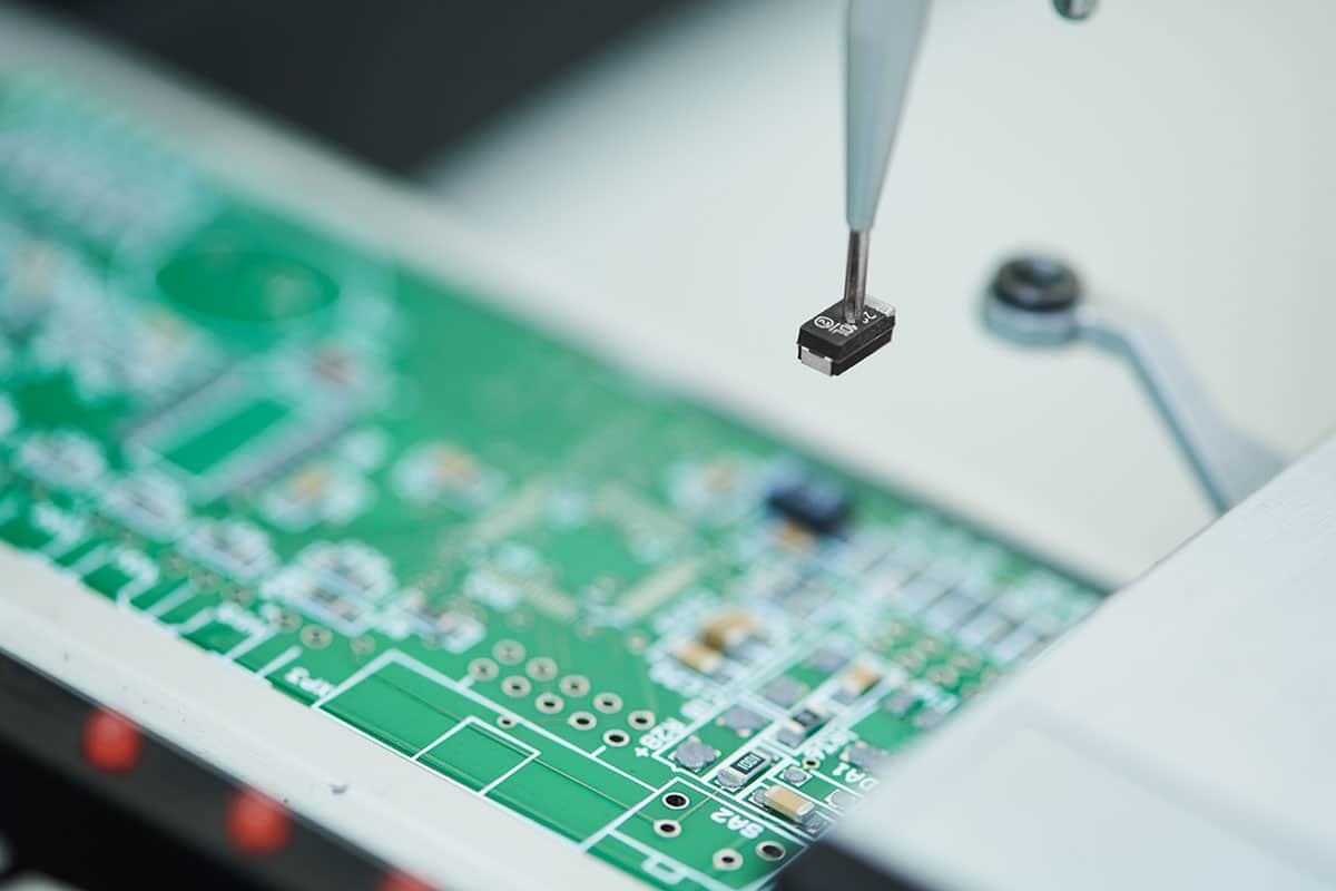 Photo of electronic components