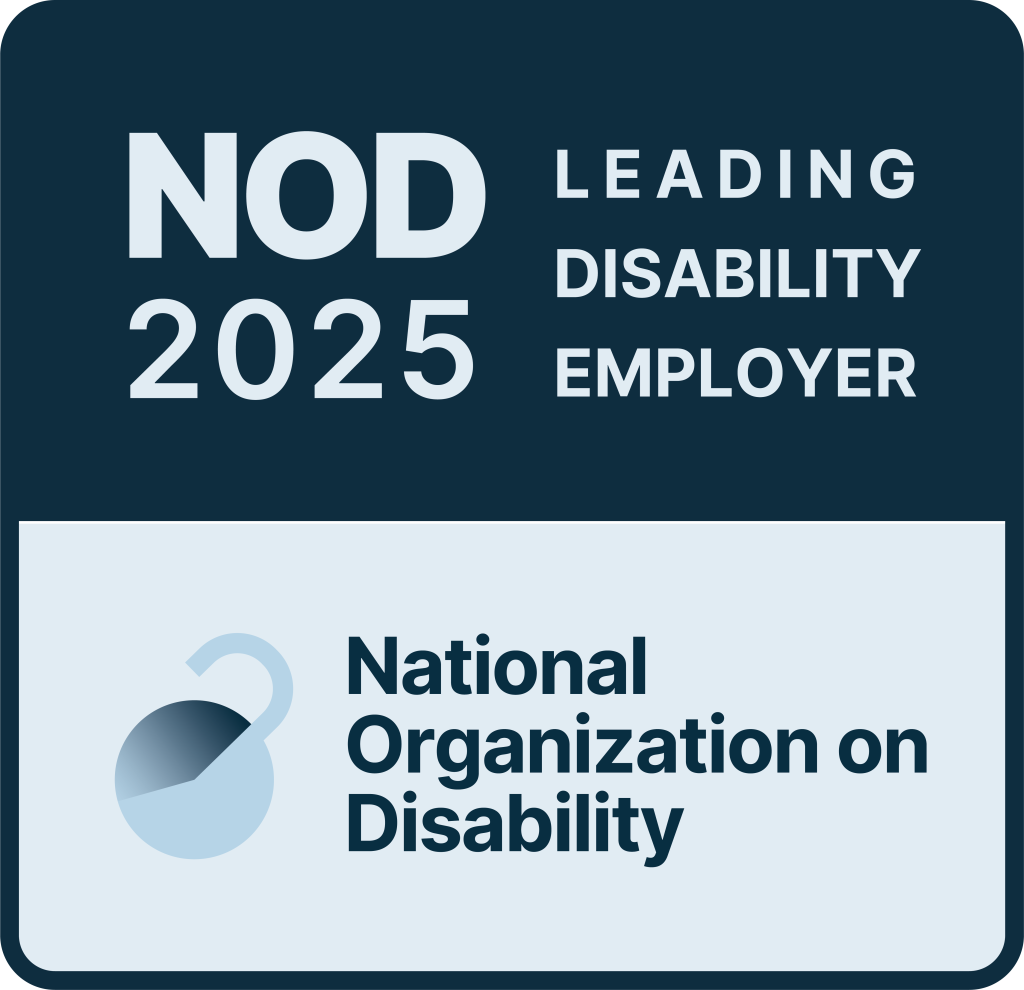 NOD 2025 Leading Disability Employer badge