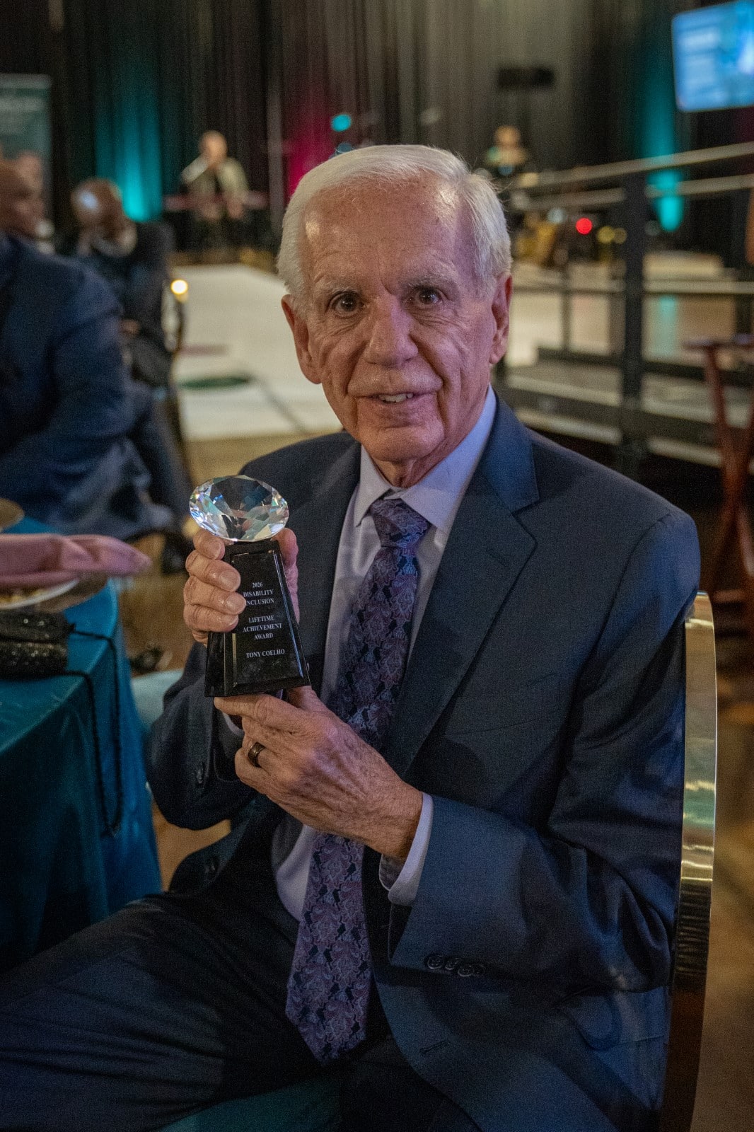 Tony with award